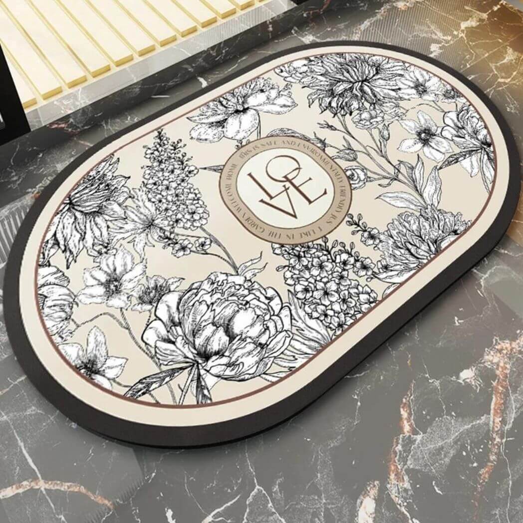 Tapete de Banheiro Retro - Swan Bathroom