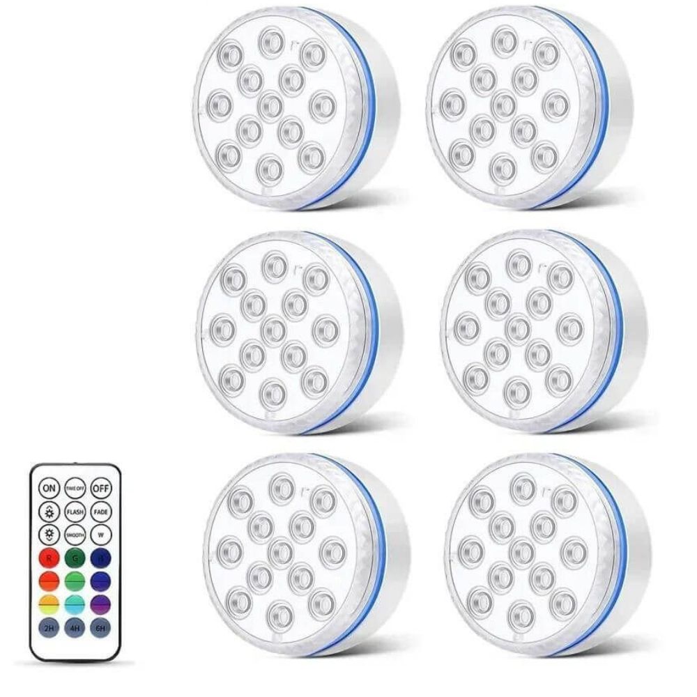 Luminária Led de Piscina RGB com Ventosas - Swanlight