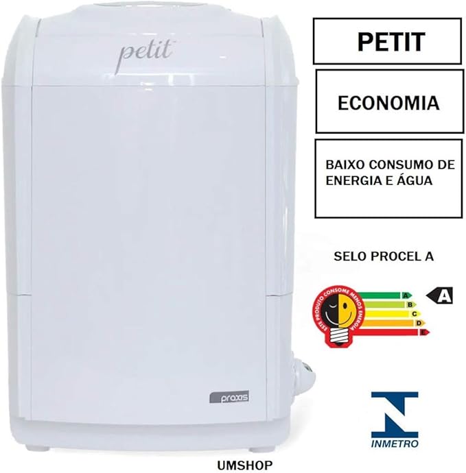 Mini Lavadora de Roupas Portátil 110v/220v Até 1,2kg de Roupas Com 5 Modos de Lavagem e Baixo Consumo de Energia e Água
