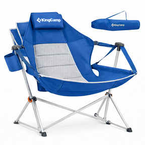 Cadeira de Balanço Portátil  Com Apoio Para os Pés–  Conforto Máximo em Qualquer Lugar - Suporta até 180kg + Bolsa Premium