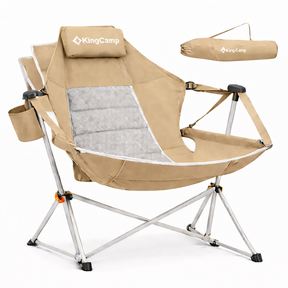 Cadeira de Balanço Portátil  Com Apoio Para os Pés–  Conforto Máximo em Qualquer Lugar - Suporta até 180kg + Bolsa Premium