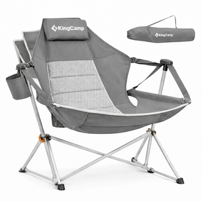 Cadeira de Balanço Portátil  Com Apoio Para os Pés–  Conforto Máximo em Qualquer Lugar - Suporta até 180kg + Bolsa Premium