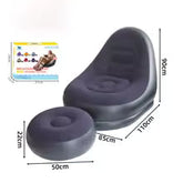 Sofá Inflável Portátil 3 em 1 com Bomba de Ar – Super Conforto com Toque Aveludado