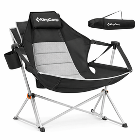 Cadeira de Balanço Portátil  Com Apoio Para os Pés–  Conforto Máximo em Qualquer Lugar - Suporta até 180kg + Bolsa Premium