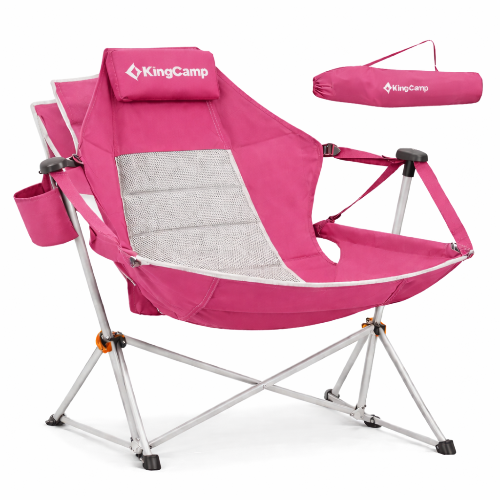 Cadeira de Balanço Portátil  Com Apoio Para os Pés–  Conforto Máximo em Qualquer Lugar - Suporta até 180kg + Bolsa Premium