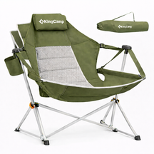 Cadeira de Balanço Portátil  Com Apoio Para os Pés–  Conforto Máximo em Qualquer Lugar - Suporta até 180kg + Bolsa Premium