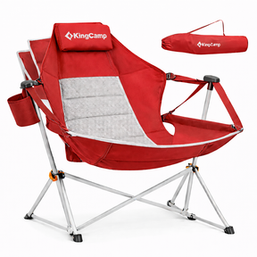 Cadeira de Balanço Portátil  Com Apoio Para os Pés–  Conforto Máximo em Qualquer Lugar - Suporta até 180kg + Bolsa Premium